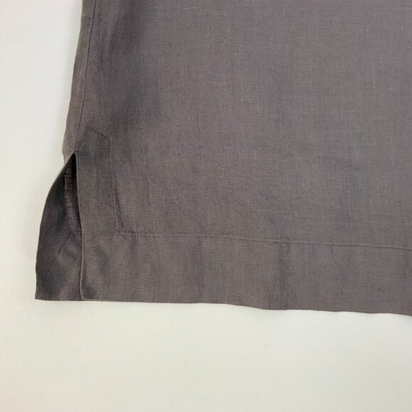EILEEN FISHER Irish Linen Tunic Beaded Sleeveless Tank Top Purple-Brown Sz 1X - Picture 14 of 16